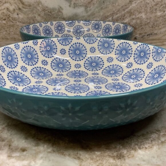 SIGNATURE 2 Piece Dinner Bowl Set STONEWARE BRAND-NEW boxed - Picture 9 of 15